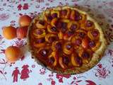 Tarte aux abricots et framboises