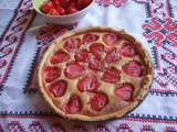 Tarte moelleuse aux fraises