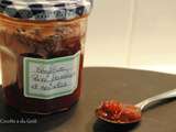 Confiture de framboises, poires et noisettes