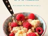 Crumble fraises rhubarbe - sans gluten, sans lait, sans oeufs, sans soja