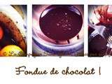 Fondue au chocolat (sans lait)