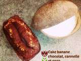 Gâteau Chocolat, banane… à la cannelle… et à la coco