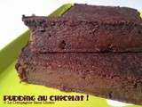 Pudding au chocolat, sans gluten, sans lait,