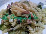 Fusilli aux courgettes et speck