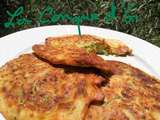 Galettes de courgettes parfumées à la menthe