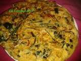 Omelette aux petites blettes et oignons