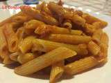 Penne au bacon et sauce tomate