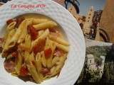 Penne au jambon cru et tomates cerises