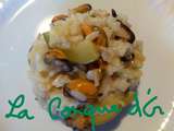 Risotto moules et courgettes