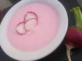 Velouté de radis rose et fromage blanc