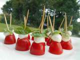 Brochettes tomates cerises & mozzarella