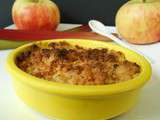 Crumble aux pommes & rhubarbe