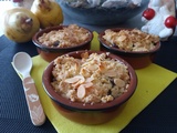 Crumble poires & chocolat