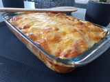 Gratin de pommes de terre, oignons & tomates