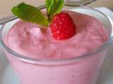 Mousse aux framboises