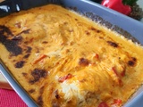Poulet à la crème de poivrons