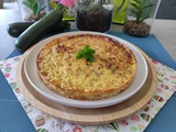 Quiche sans pâte aux courgettes & lardons