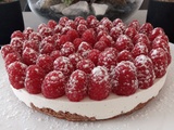 Tarte aux framboises & spéculoos sans cuisson