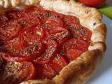 Tarte fine aux tomates et à la moutarde