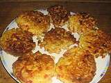 Blinis de coquillettes au bacon et poivron