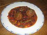 Boulettes de boeuf épicées aux haricots rouges