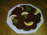 Carpaccio de betteraves au citron