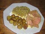 Gigot d'agneau au miel, moutarde et curry