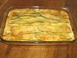 Lasagnes aux courgettes, chèvre et jambon blanc