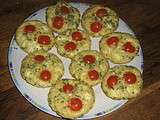 Mini clafoutis aux tomates cerises et feta