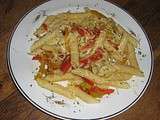 Penne Rigate aux poivrons bicolores