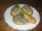 Pommes de terre farcies aux champignons