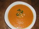 Soupe de carottes et de pois chiche