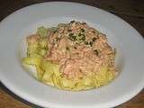 Tagliatelles au saumon