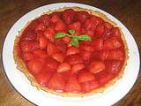 Tarte aux fraises sans crème