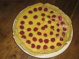 Tarte sablée au citron et aux framboises