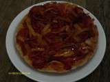 Tarte tatin aux poivrons bicolores