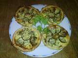 Tartelettes aux courgettes et chèvre