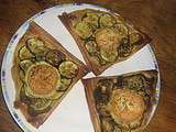 Tartelettes de courgettes au crottin de Chavignol