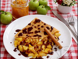 Crêpes aux pommes caramélisées