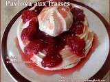 Pavlova aux fraises