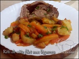 Rôti de côte filet aux légumes