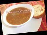 Soupe de lentilles au tlitli