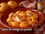 Tajine de coings au poulet = défi recette Autour d’un Ingrédient