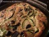 Clafoutis aux courgettes - olives noires