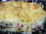 Lasagnes jambon-champignons