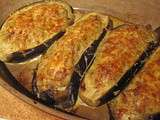 Aubergines farcies légères