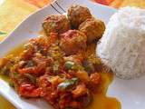 Boulettes de boeuf aux petits légumes