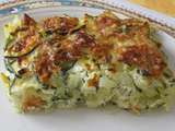 Gratin courgettes/pommes de terre/ricotta