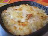 Gratin de chou fleur/pommes de terre/morbier