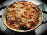 Petits gratins pommes de terre/courgettes/poulet/tomate